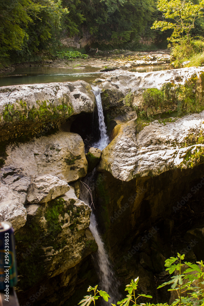 waterfall in forest waterfall in forest