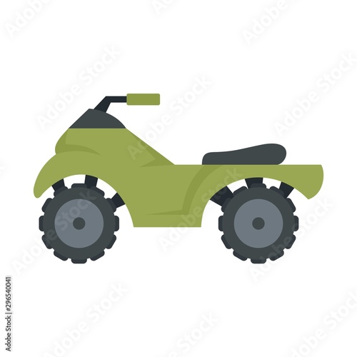 Quad bike icon. Flat illustration of quad bike vector icon for web design