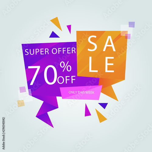 Abstract colorful sales banner vector.EPS10