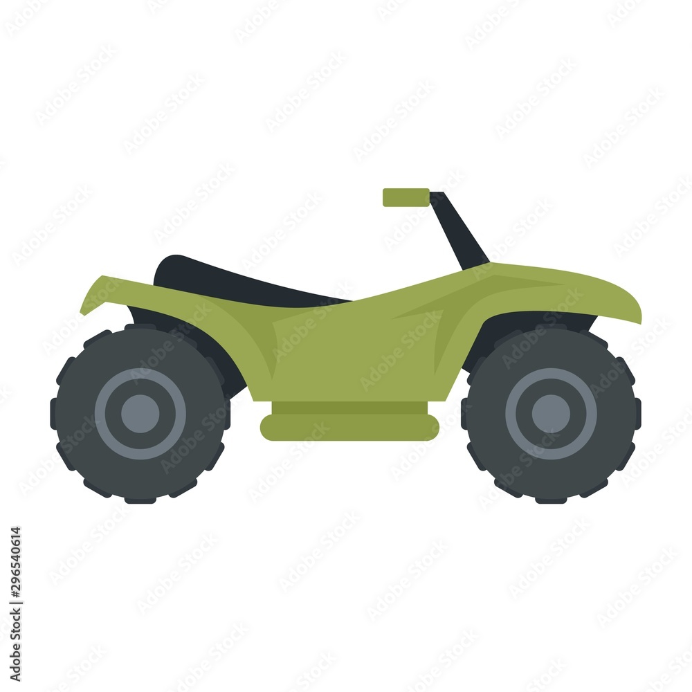 Obraz premium Terrain quad bike icon. Flat illustration of terrain quad bike vector icon for web design