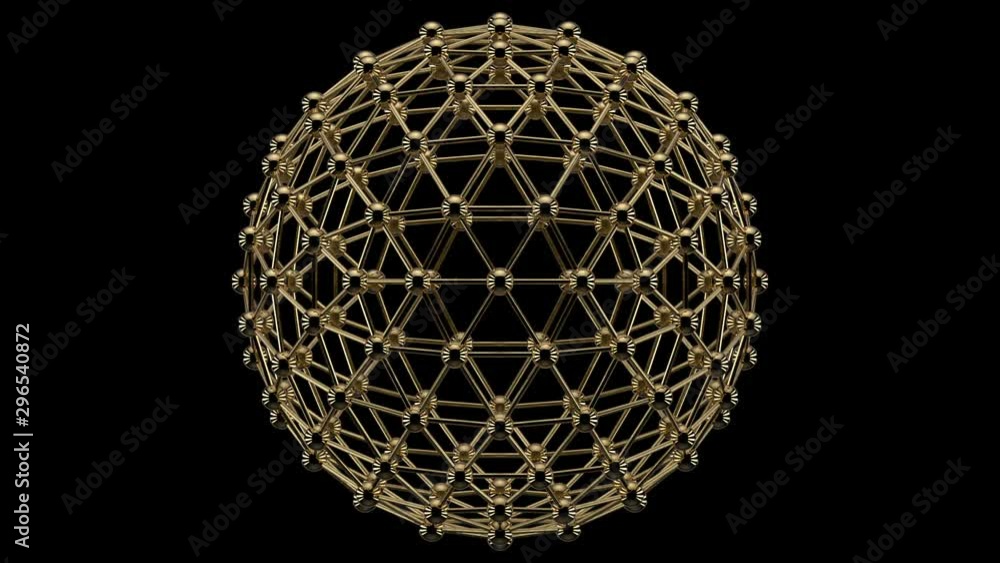 An abstract animation of sphere with another geometric figures. Shapes hexagon. Sphere, globe and space in the form of a plexus. An abstract animation of sphere with another geometric figures. Shapes hexagon. Sphere, globe and space in the form of a plexus.
