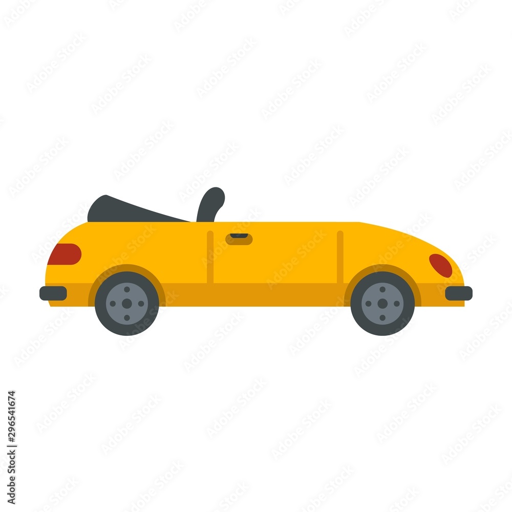 Retro cabriolet icon. Flat illustration of retro cabriolet vector icon for web design Retro cabriolet icon. Flat illustration of retro cabriolet vector icon for web design
