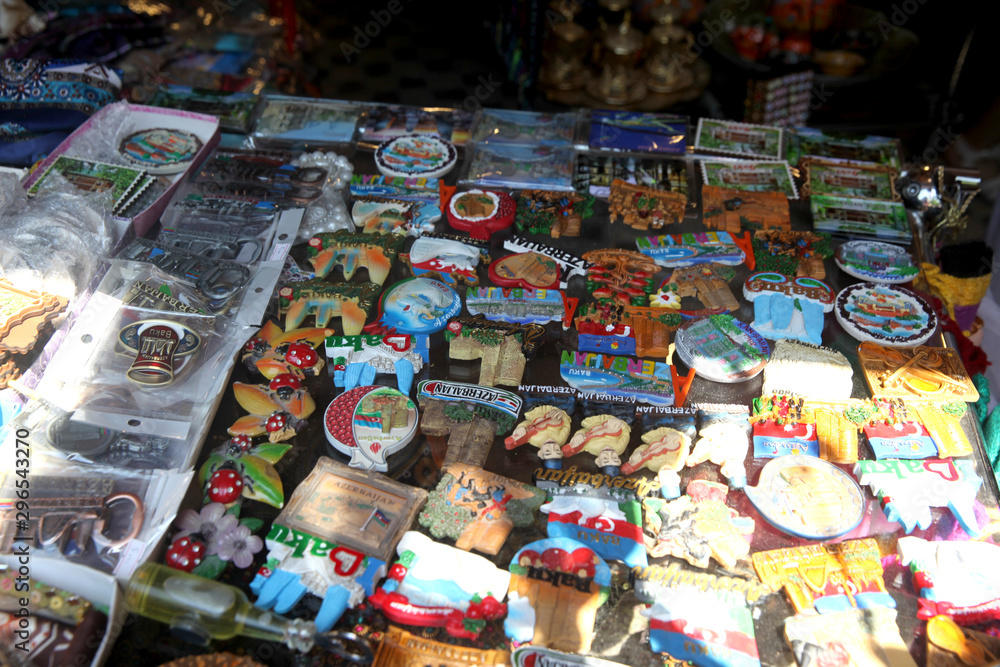 Souvenir and gift shop in old town Sheki 