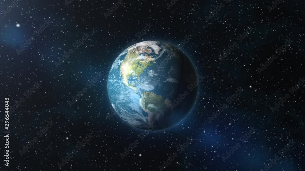Earth zoom in from outer space until white clouds fill the screen. Elements of this image furnished by NASA. Earth zoom in from outer space until white clouds fill the screen. Elements of this image furnished by NASA.