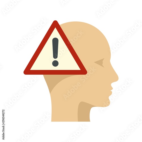 Alzheimers disease icon. Flat illustration of alzheimers disease vector icon for web design