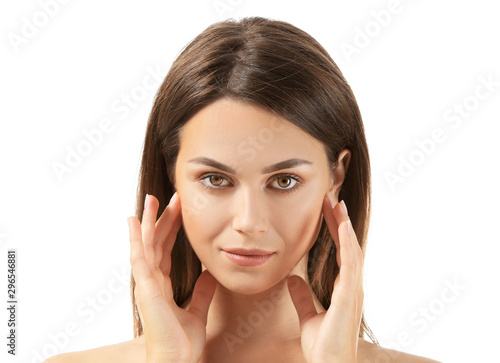 Beautiful young woman with ...