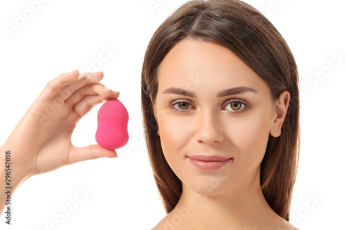 Beautiful young woman with ...