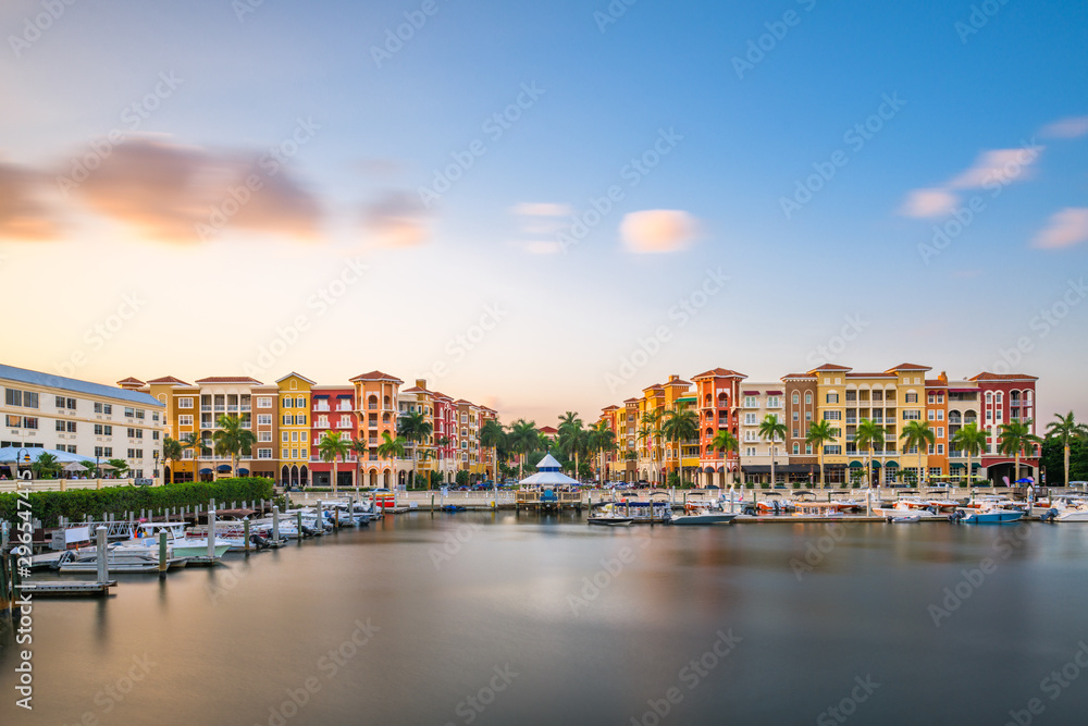 Naples, Florida, USA downtown skyline