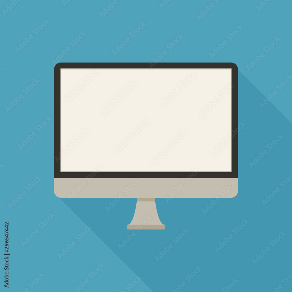 Computer icon . Flat design . Vector Illustration Computer icon . Flat design . Vector Illustration