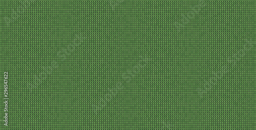 Vector green christmas seamless knitting texture.