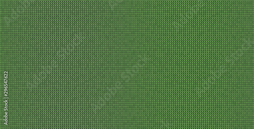 Vector green christmas seamless knitting texture.