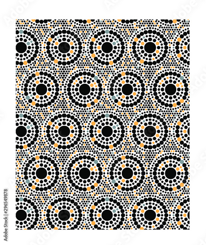 Allover pattern repeat Mosaique ornament