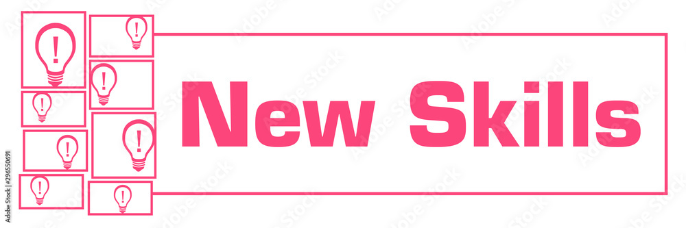 New Skills Pink White Bulbs Grid Left Box Horizontal New Skills Pink White Bulbs Grid Left Box Horizontal