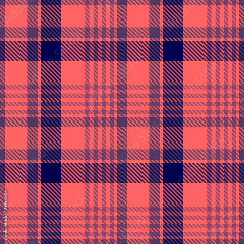 Tartan Pattern in Blue and Violet.