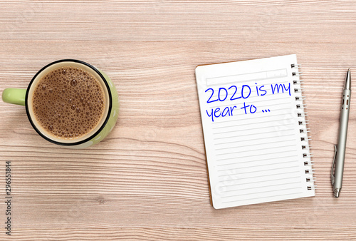 2020 is my year written note pad
