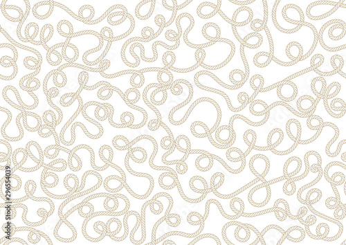 Vector endless twisted rope