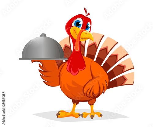 Thanksgiving turkey holding domed tray