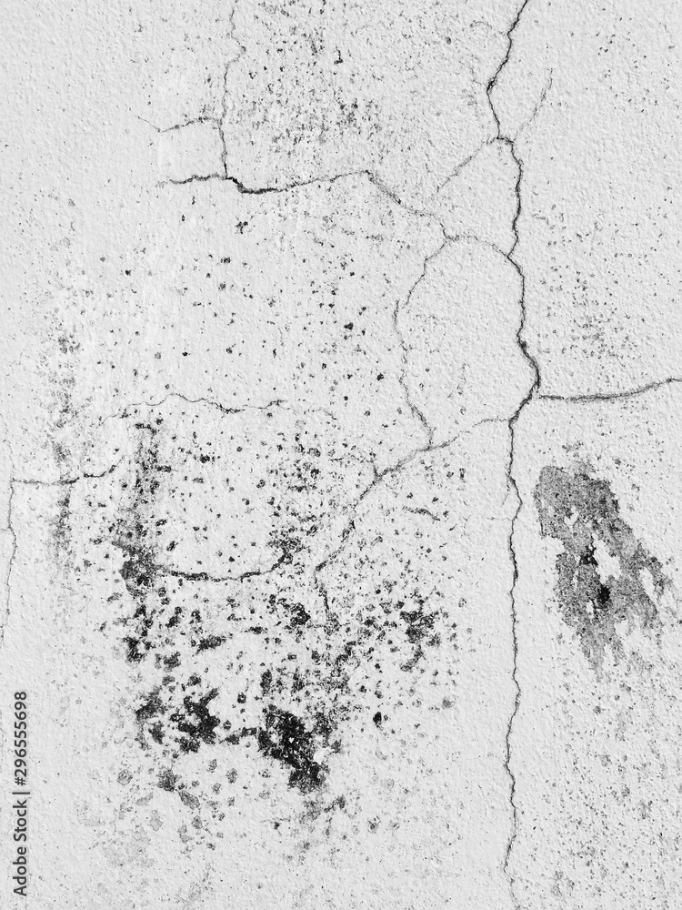 Fototapeta premium dirty white wall with crack texture