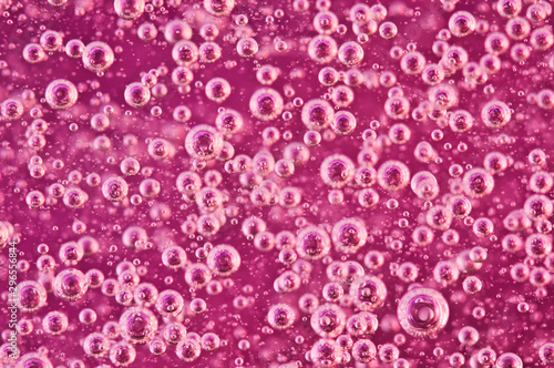 Small and Large Oxygen Bubbles in Pomegranate Liquid