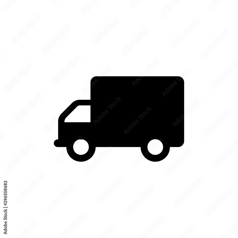 Truck icon for web and mobile