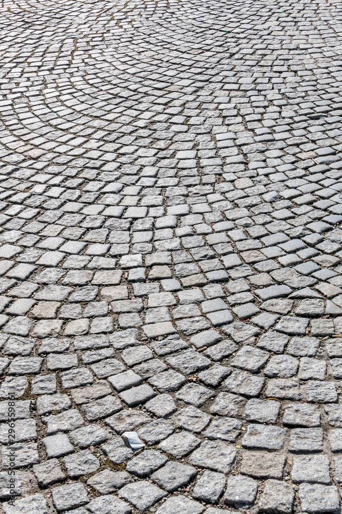 paving stones in the pedestrian area