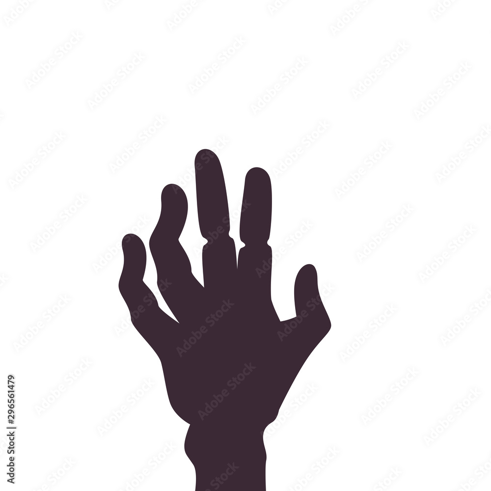 hand of zombie for halloween vector illustration design hand of zombie for halloween vector illustration design