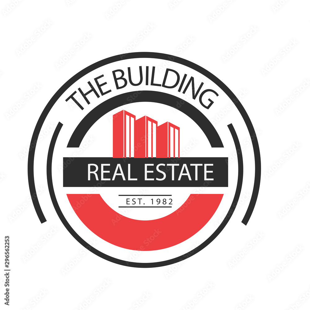 Fototapeta premium real estate logo vintage style