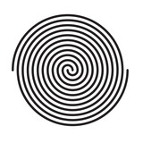 spiral black background- vector illustration