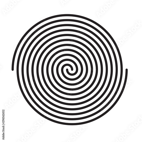 spiral black background- vector illustration