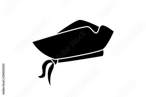 hat pirate traditional isolated icon vector illustration design