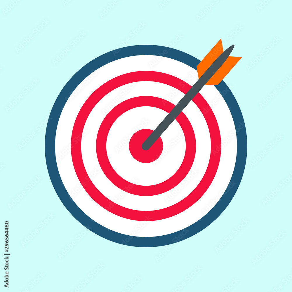 Target arrow icon, bullseye or dart board icon image Target arrow icon, bullseye or dart board icon image