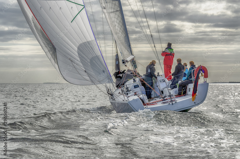 Naklejka premium Teamsegeln