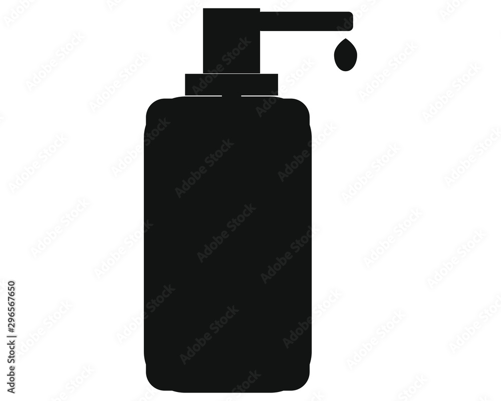 Simple drawing vector, hand soap bottle icon Simple drawing vector, hand soap bottle icon
