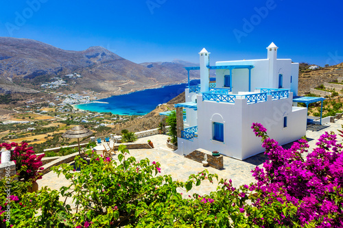 amazing Greek holidays - Amorgos island, splendid view of Aegialis bay, Cyclades photo