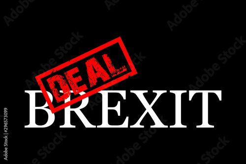 Deal Brexit, United Kingdom of Great Britain is leaving European Union without agreement. Vector illustration design