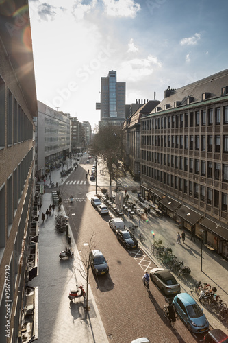 Rotterdam center Meent shopping street photo