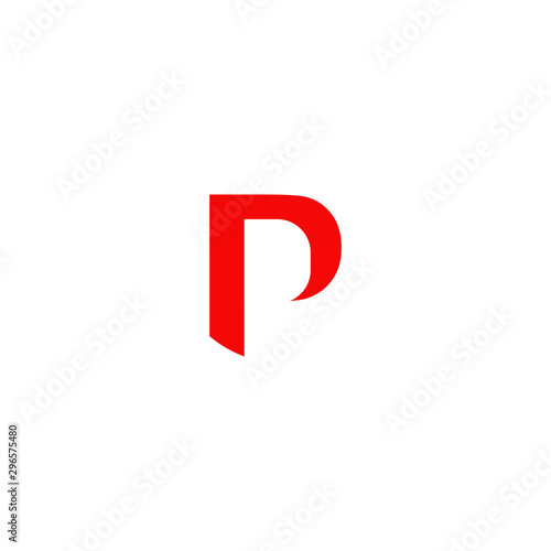 P letter initial logo design vector template