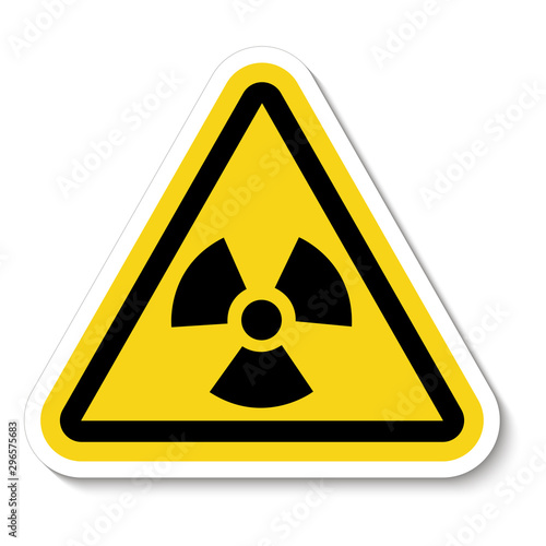 Radiation Hazard Symbol Sign Isolate on White Background,Vector Illustration