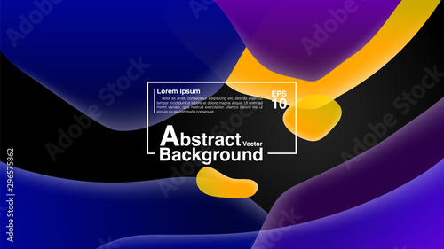 Background From Fluid Shapes Composition Concept. Lava Lamp Modern Background Abstract. Vector EPS 10