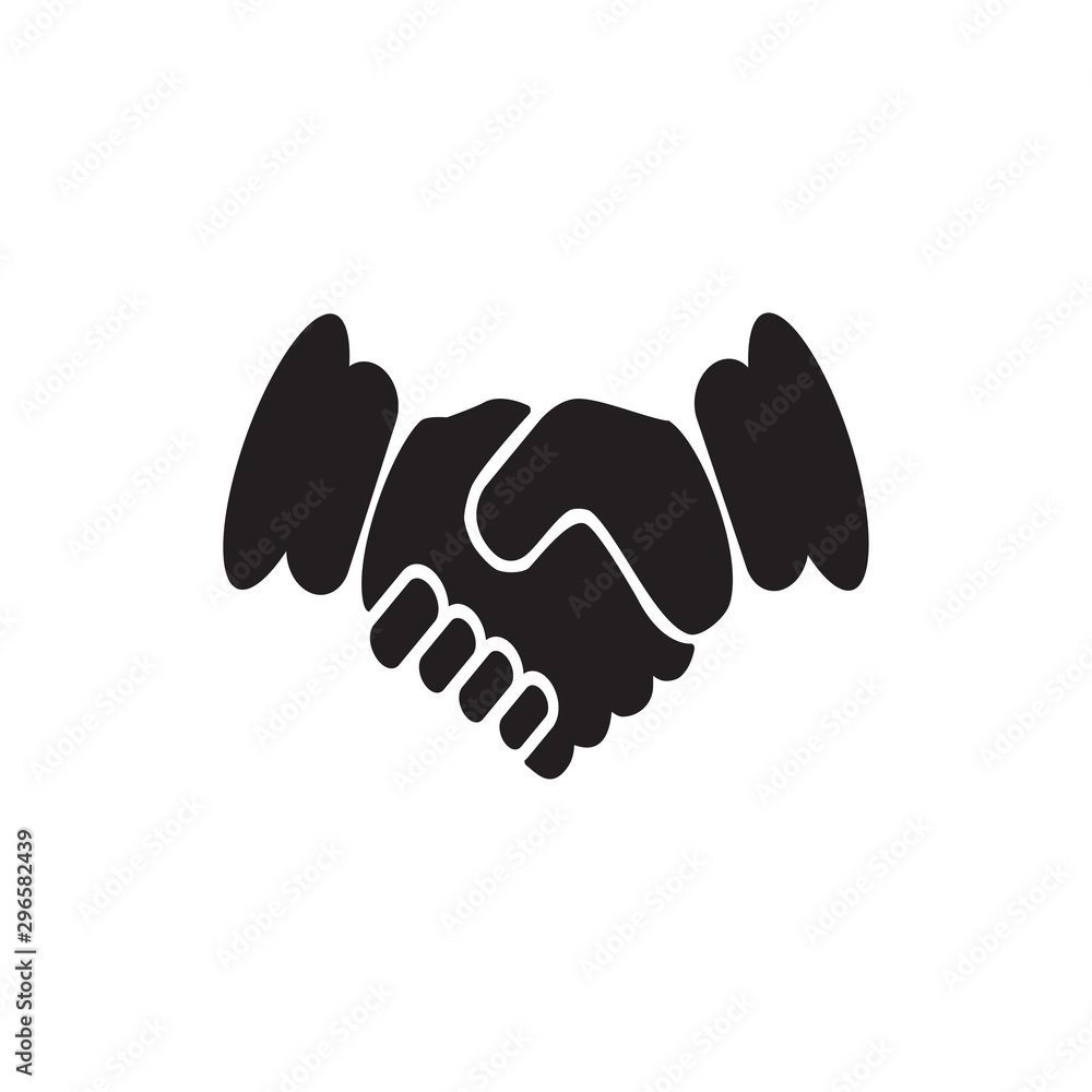handshake icon vector flat design handshake icon vector flat design