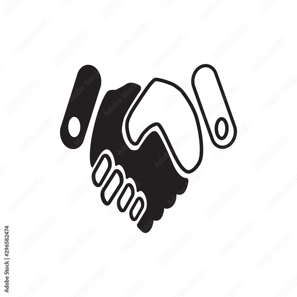 handshake icon vector flat design handshake icon vector flat design