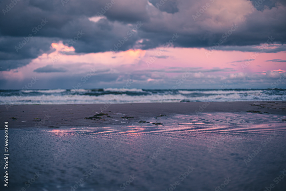 Obraz premium Strand, Meer, Wolken, Strand