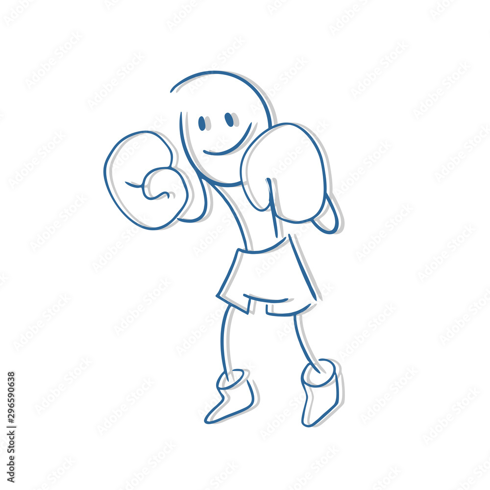 boxer man draw boxer man draw