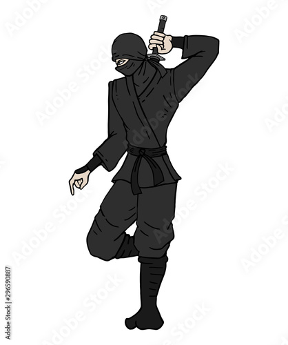 Design of ninja illustration