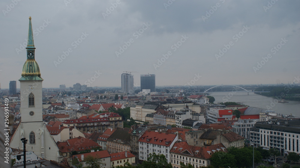 Naklejka premium Bratislava is a capital of Slovakia