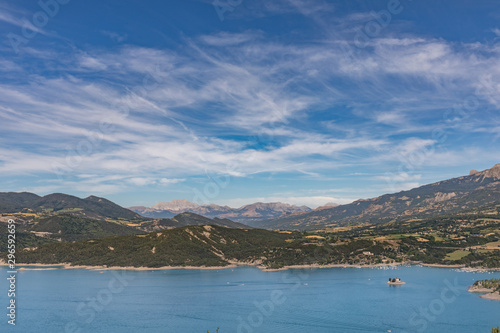 Lake Serre-Poncon, Alps, France © chromoprisme