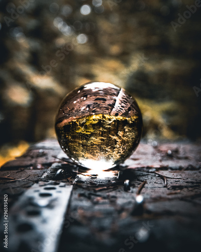 See different through a lens ball.