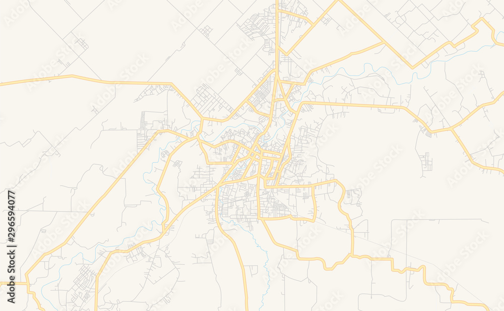 Printable street map of Tebing Tinggi, Indonesia