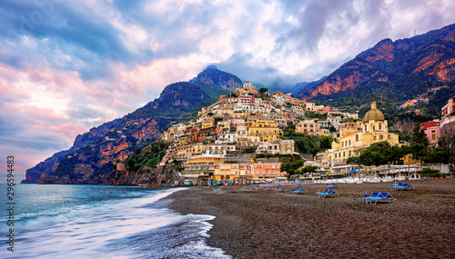 Positano town on Amalfi coast, Italy photo