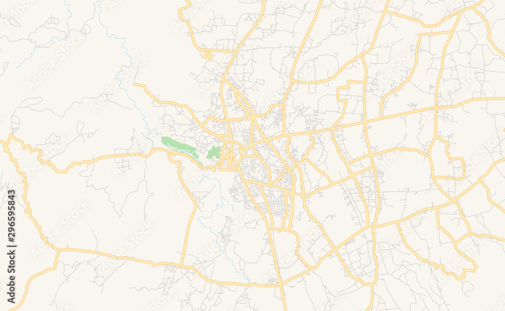 Printable street map of Bukittinggi, Indonesia